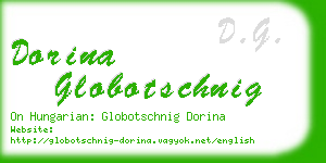 dorina globotschnig business card